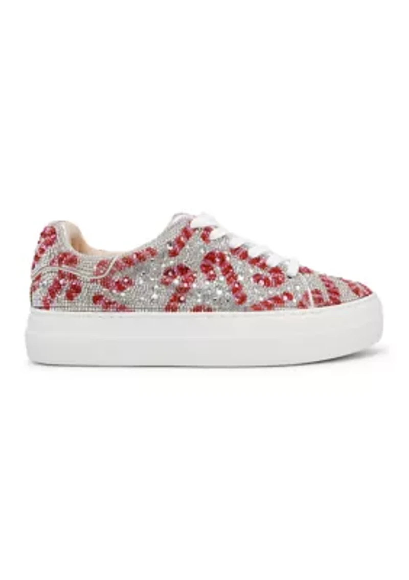 Sidny Christmas Rhinestone Sneakers