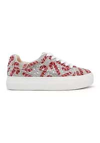 Sidny Christmas Rhinestone Sneakers