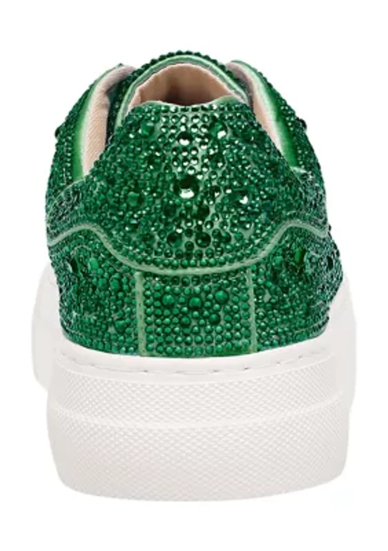 Sidny Solid Rhinestone Sneakers