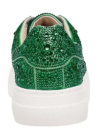 Sidny Solid Rhinestone Sneakers
