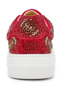 Sidny Football Rhinestone Sneakers