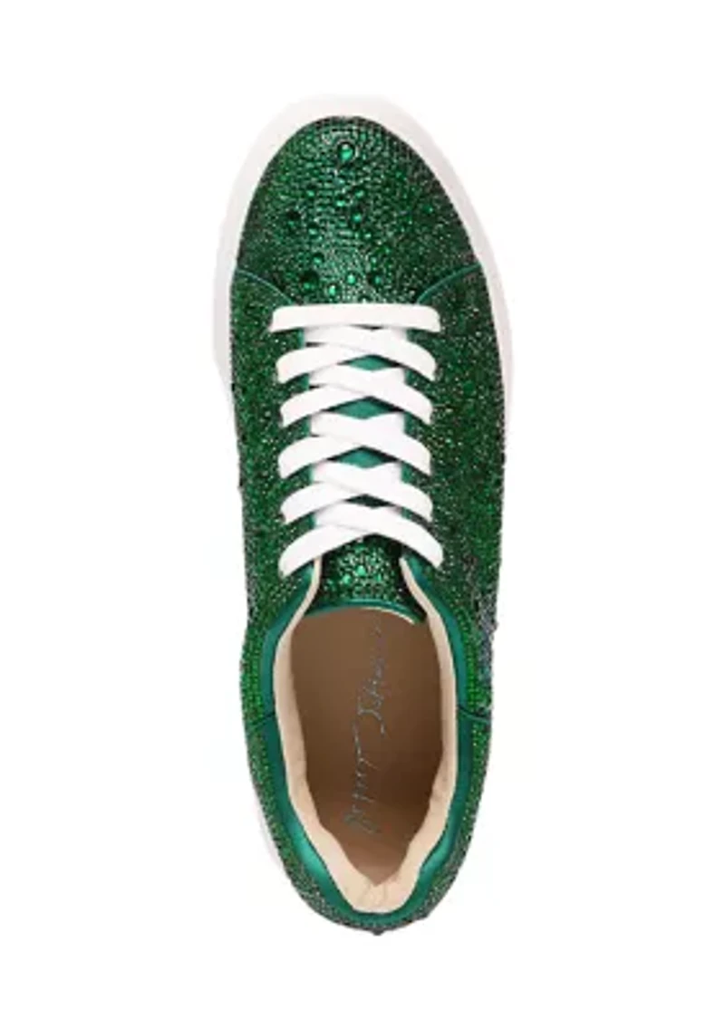 Sidny Solid Rhinestone Sneakers