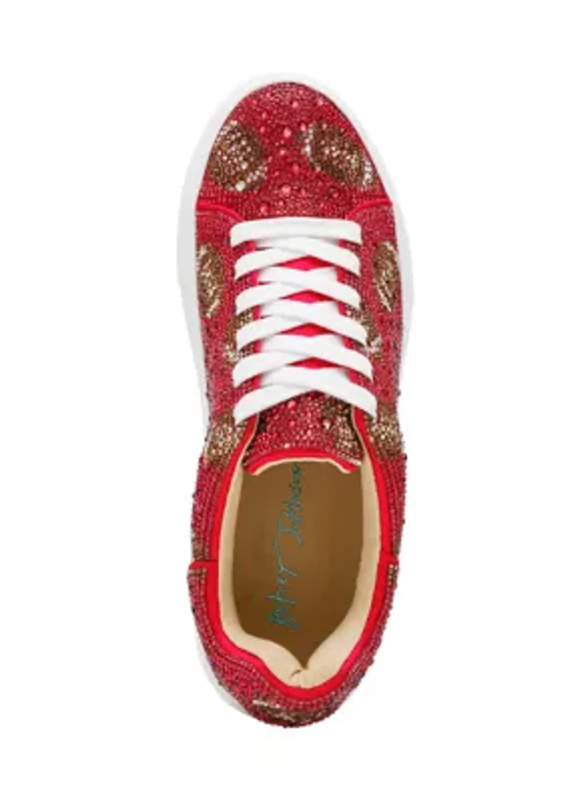 Sidny Football Rhinestone Sneakers