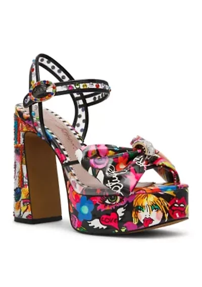 Shelley Betsey Block Heel Sandals