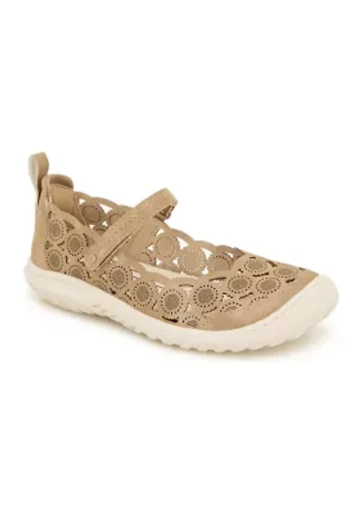 Shimmer Mary Jane Flats