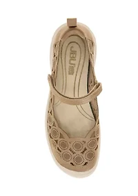 Shimmer Mary Jane Flats