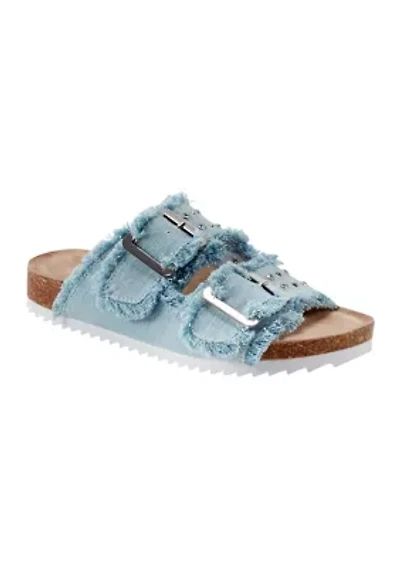 Slinda Double Band Footbed Sandals