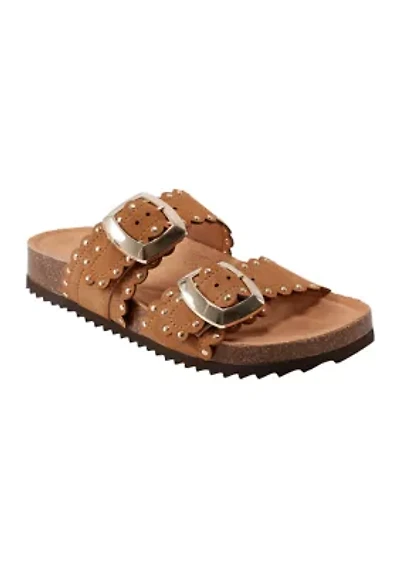Souren Double Band Footbed Sandals