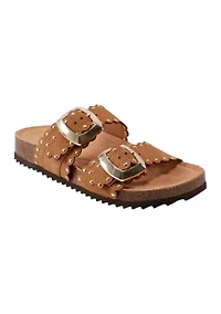 Souren Double Band Footbed Sandals