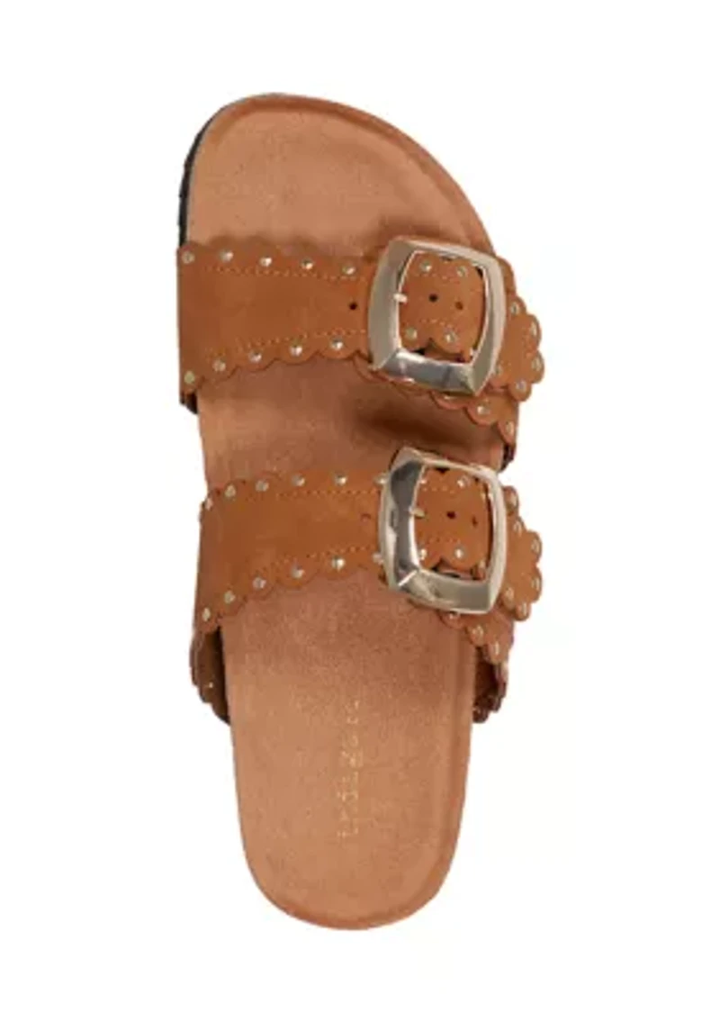 Souren Double Band Footbed Sandals
