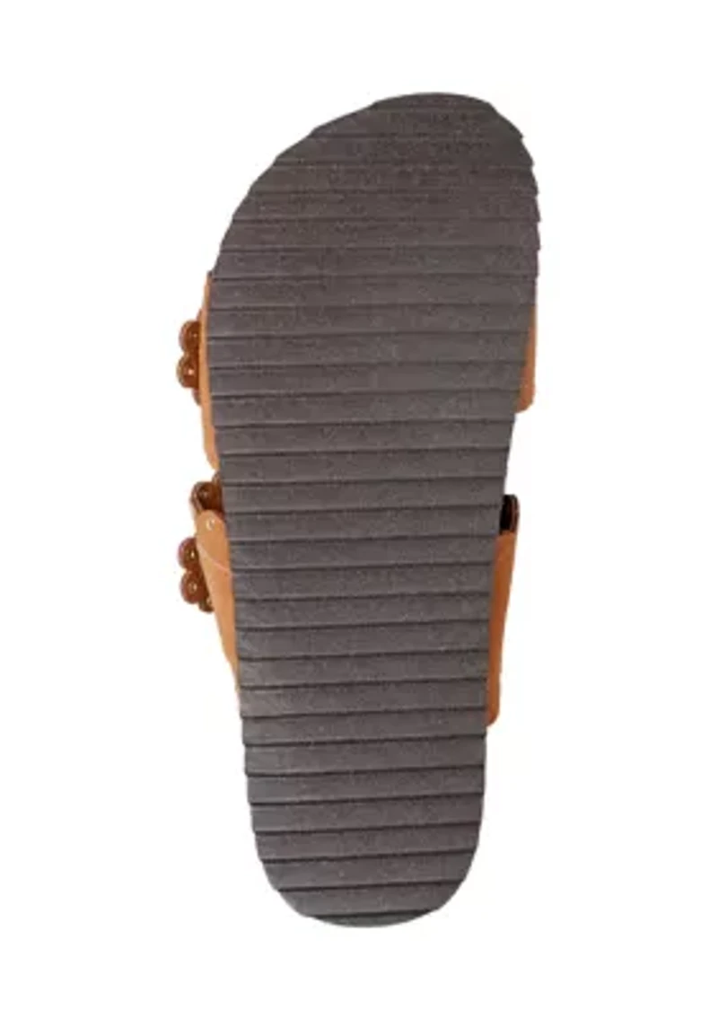 Souren Double Band Footbed Sandals