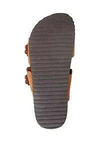 Souren Double Band Footbed Sandals