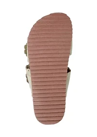 Souren Double Band Footbed Sandals