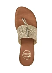 Nice Woven Thong Sandals