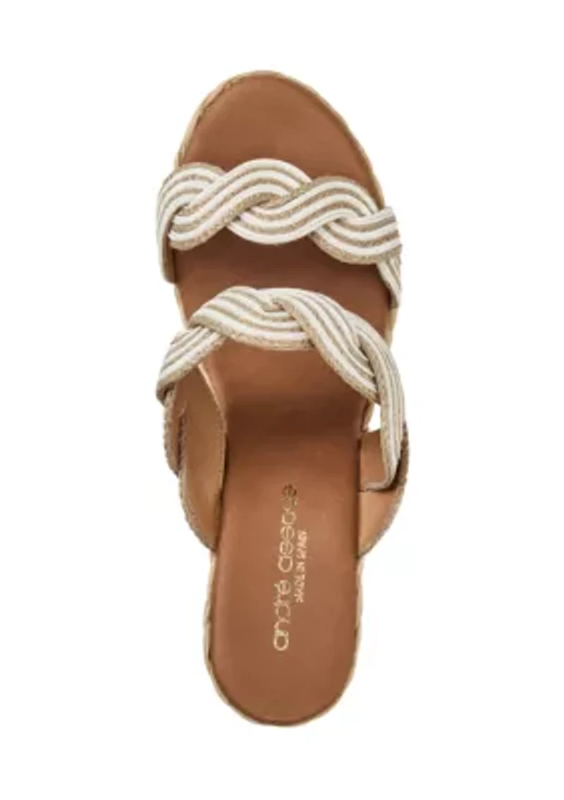 Nolita Twist Wedge Sandals