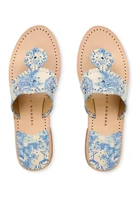 Jacks Leather Flat Sandals