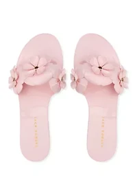 Amelia Flower Jelly Flip Flop Sandals