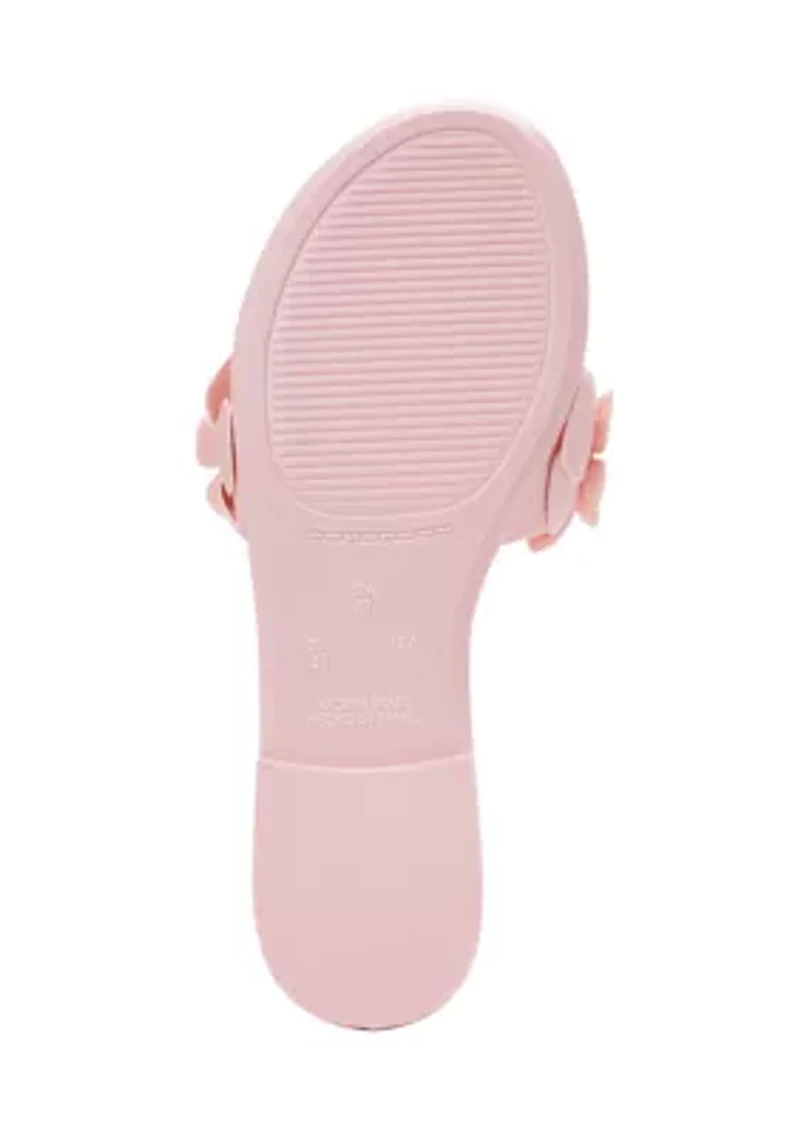 Amelia Flower Jelly Flip Flop Sandals