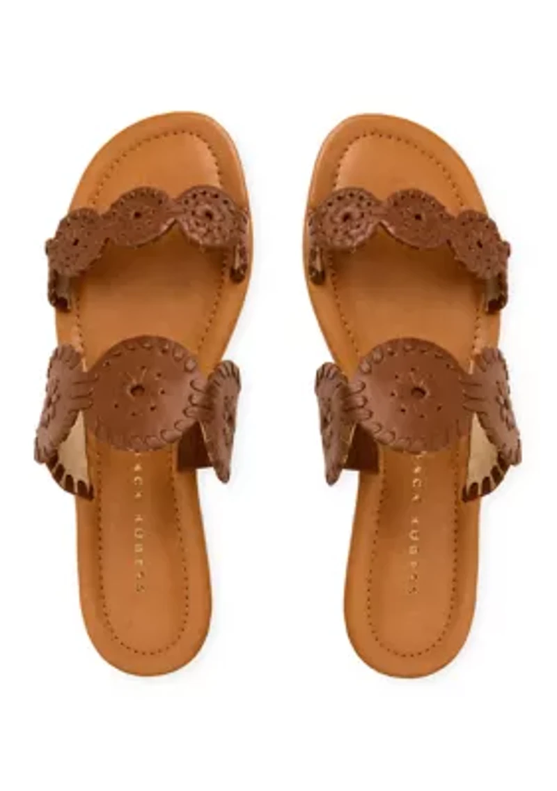 Lauren II Leather Flat Sandals