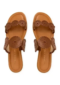 Lauren II Leather Flat Sandals