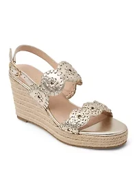 Laurin Leather High Heel Wedge Heels