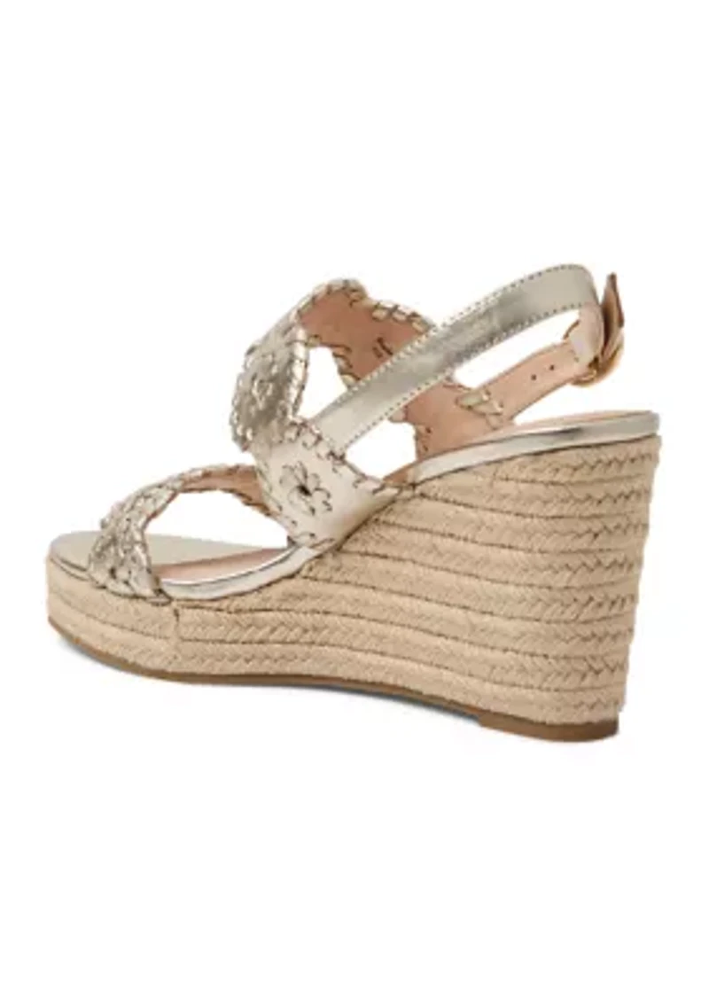 Laurin Leather High Heel Wedge Heels