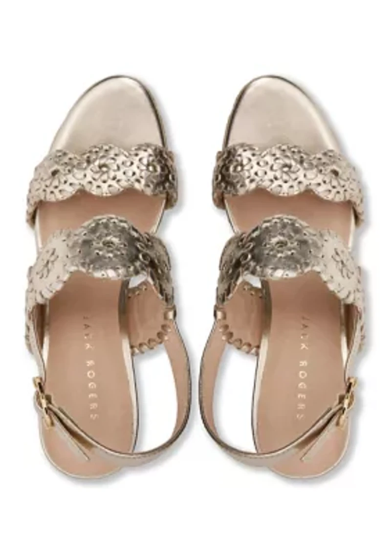 Laurin Leather High Heel Wedge Heels