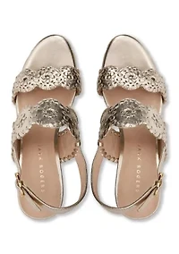 Laurin Leather High Heel Wedge Heels