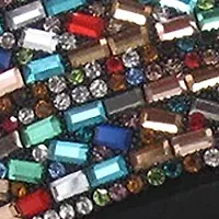 Sooya Beaded Wedge Thong Flip Flop Sandals