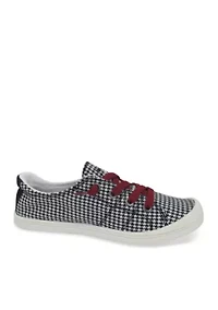 Dallas Lace up Sneakers with Houndstooth