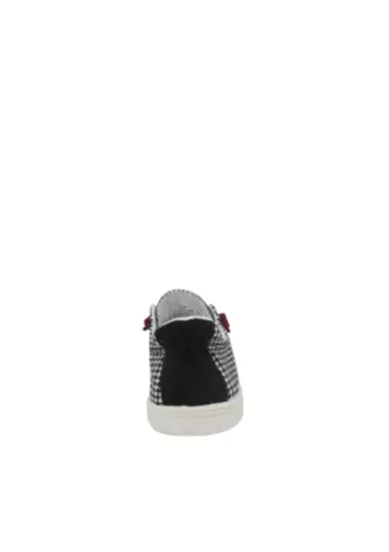Dallas Lace up Sneakers with Houndstooth