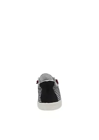 Dallas Lace up Sneakers with Houndstooth