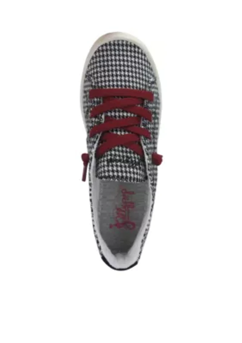Dallas Lace up Sneakers with Houndstooth