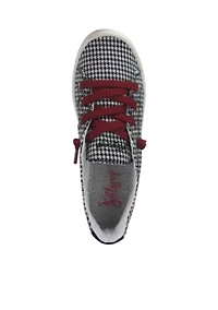Dallas Lace up Sneakers with Houndstooth