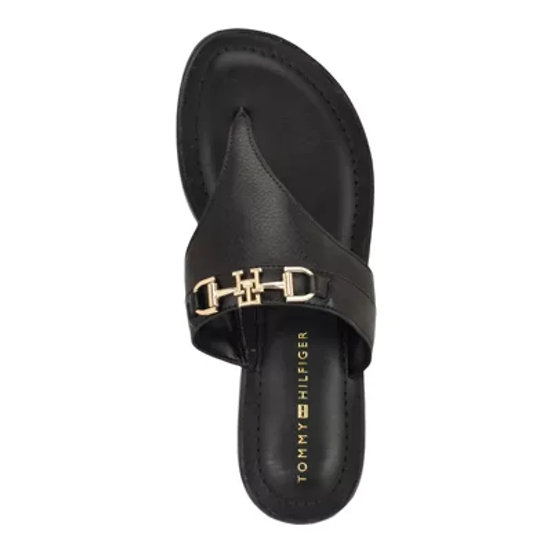 Goldiea Women's Flat Ornamented Sandal