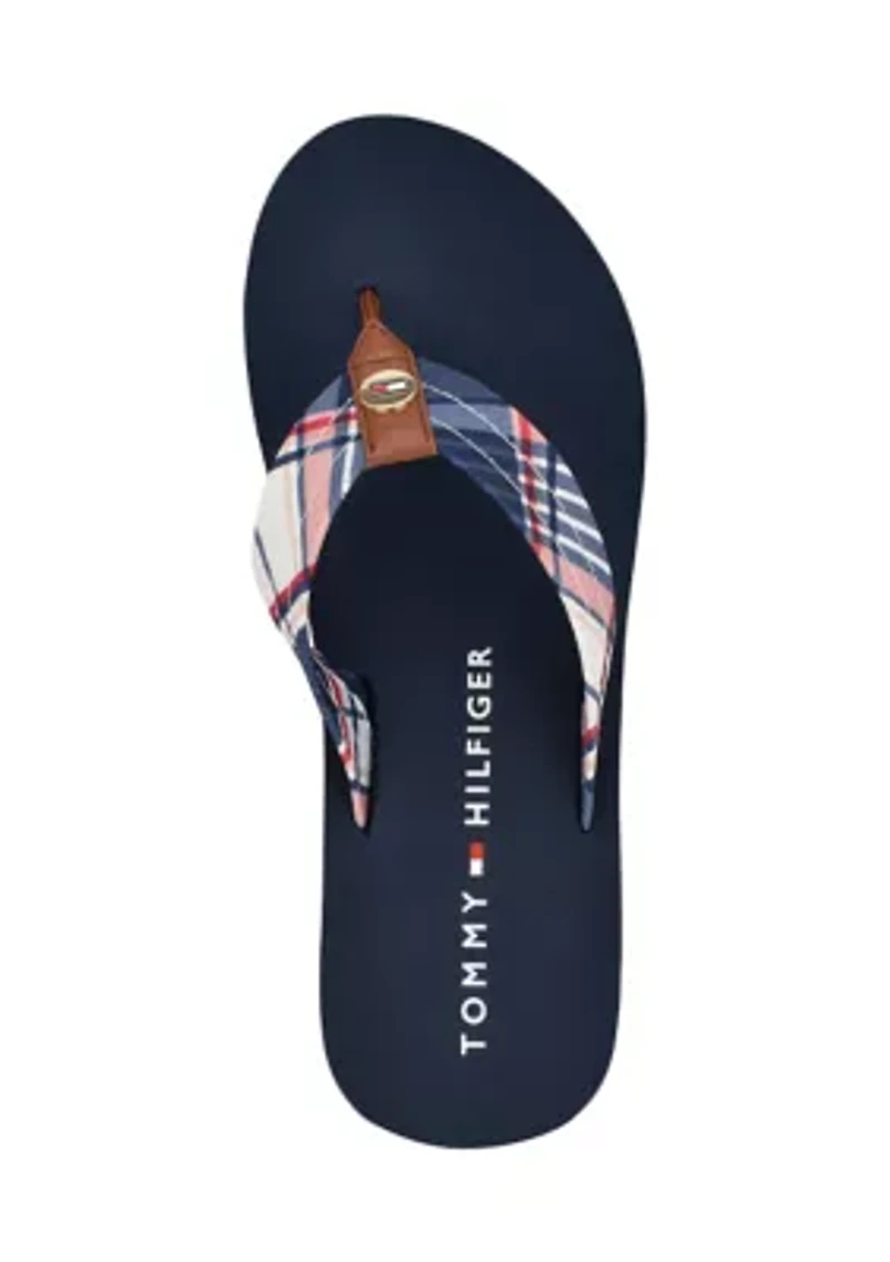 Collins Plaid Flip Flop Thong Sandals