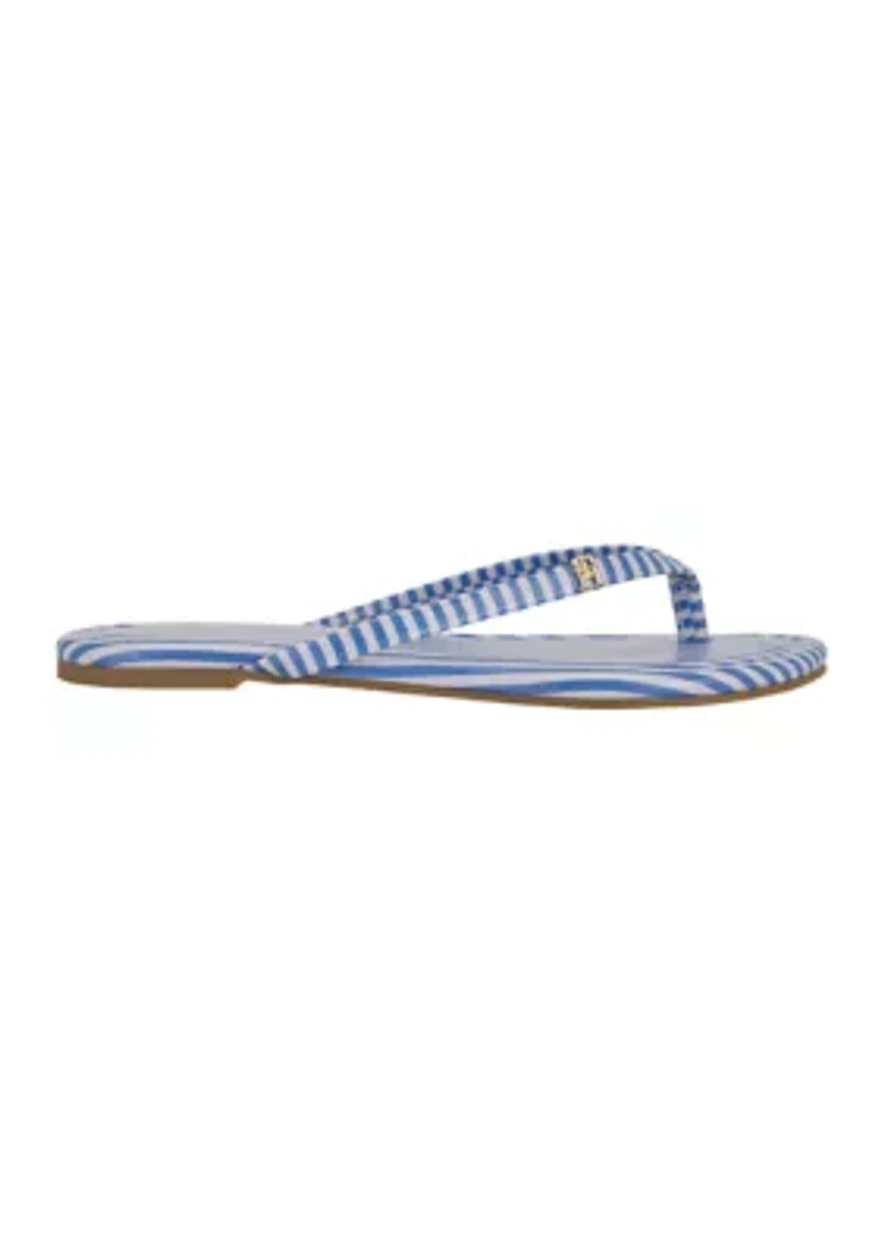 Breton Flippin Stripe Flip Flop Thong Sandals