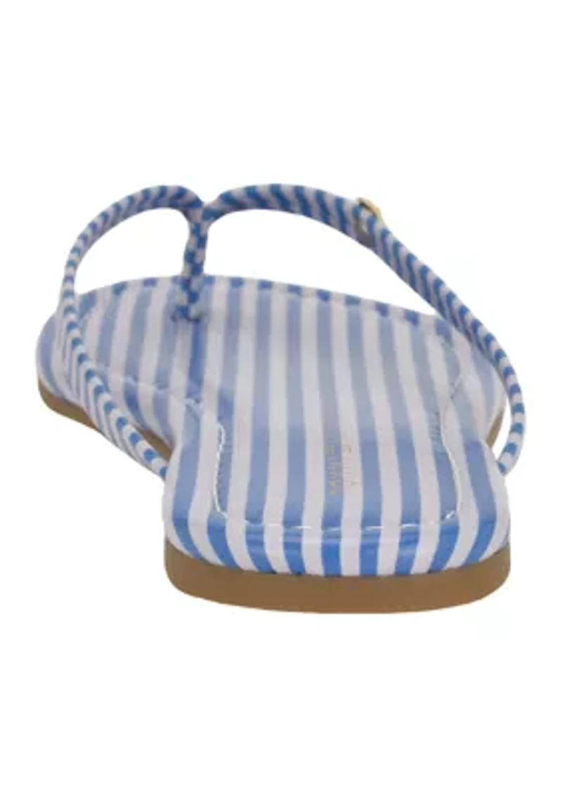 Breton Flippin Stripe Flip Flop Thong Sandals