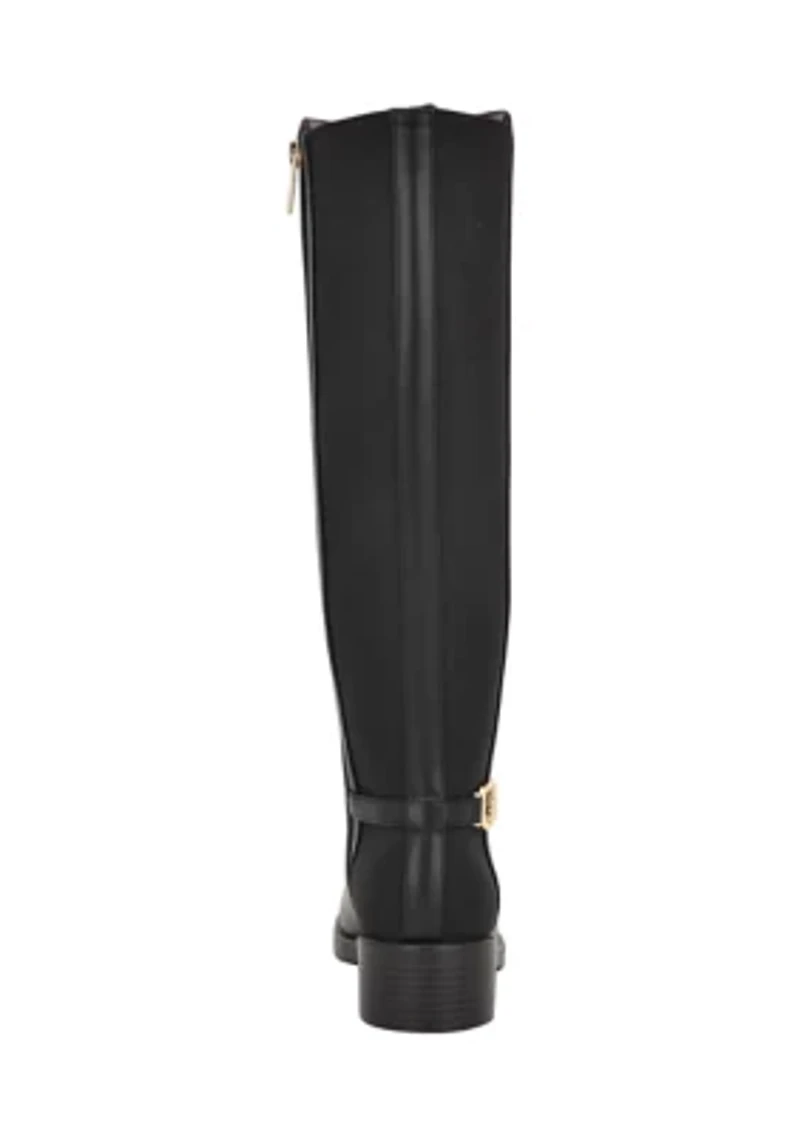 Imaliz Women's Side Zip Ornamented Riding Boot