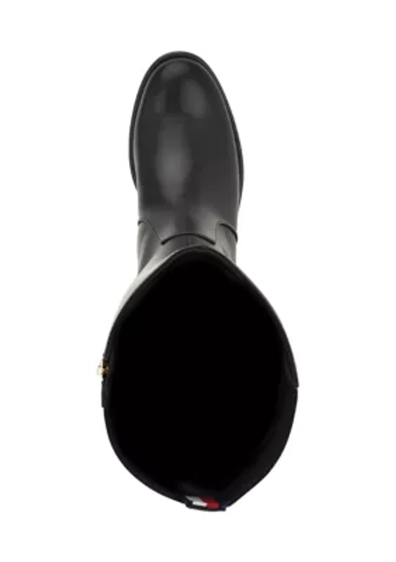 Imaliz Women's Side Zip Ornamented Riding Boot