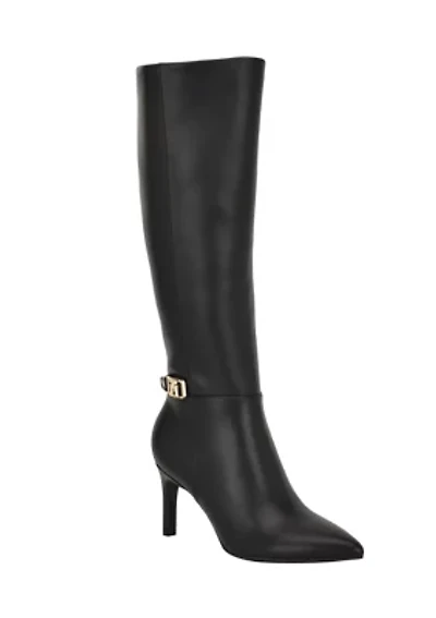 Janyze Women's Side Zip Pointed Toe Dress Boots