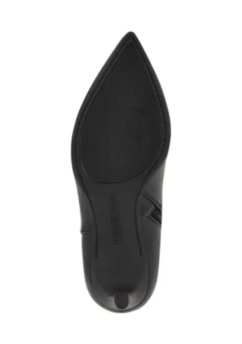 Janyze Women's Side Zip Pointed Toe Dress Boots