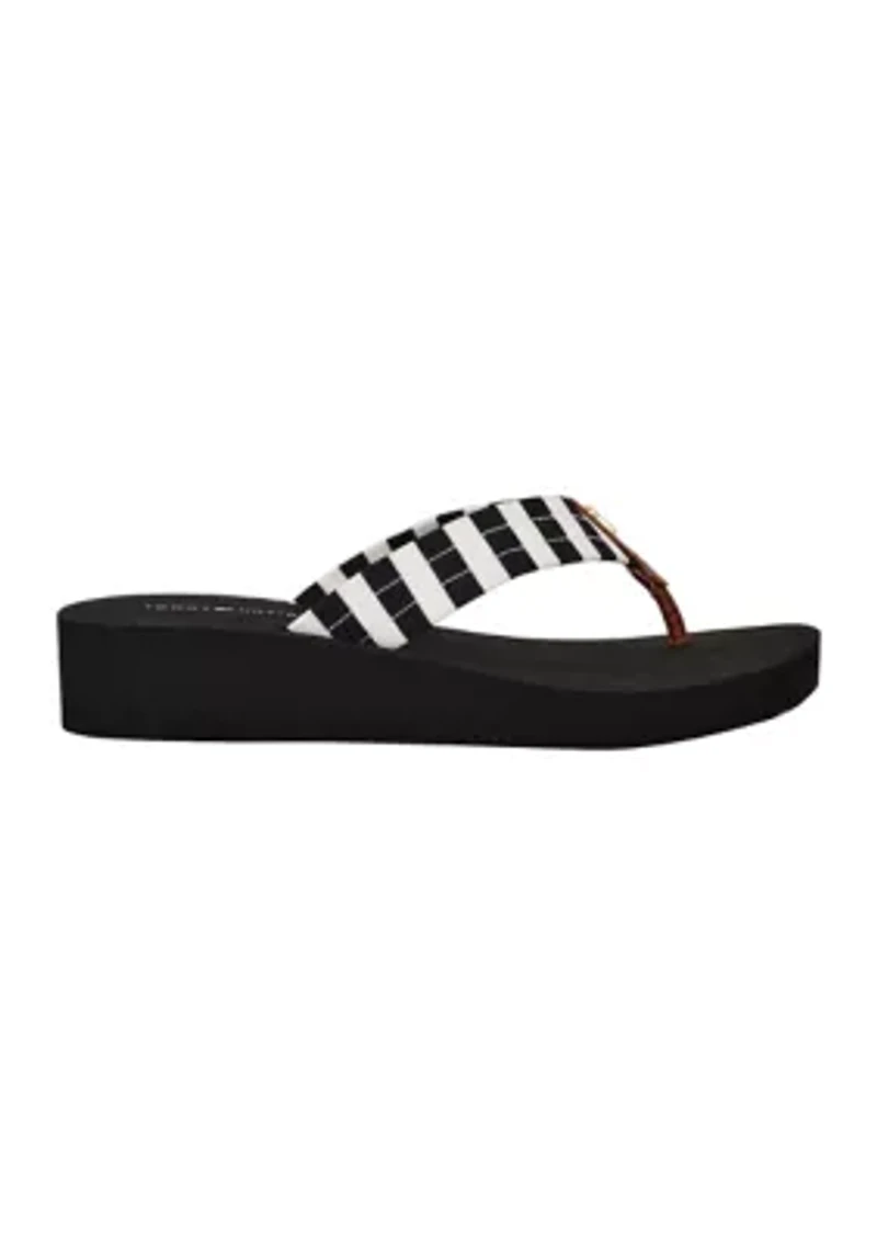 Ralmie Wedge Flip Flop Thong Sandals