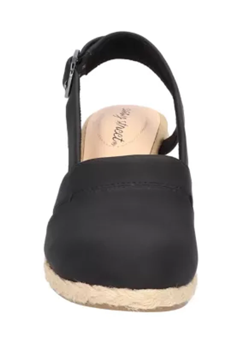 Stargaze Espadrille Slingback Wedges