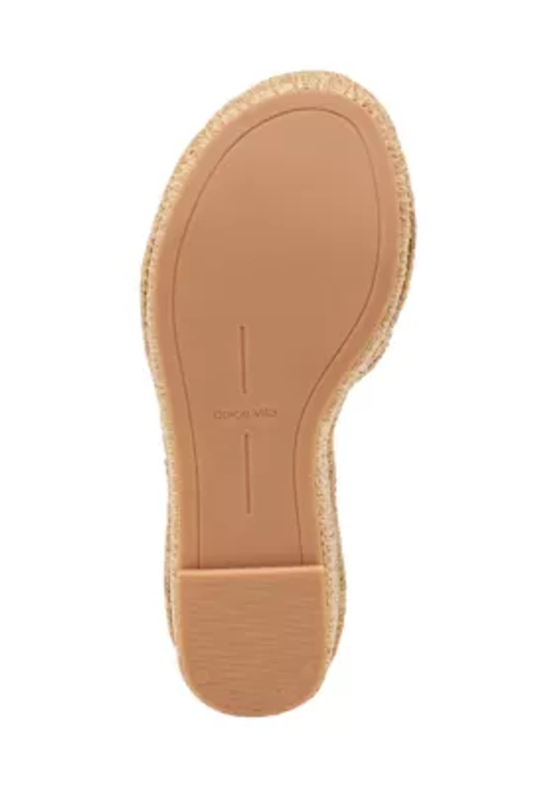 Throne Wedge Raffia Sandals