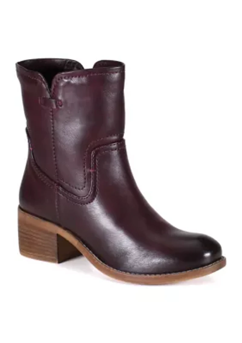 Wicker Wood Western Booties