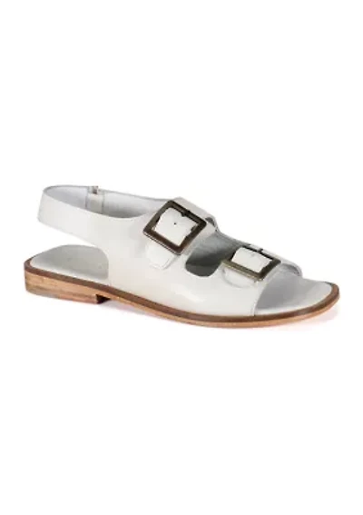 Lay Over Buckle Strap Sandals