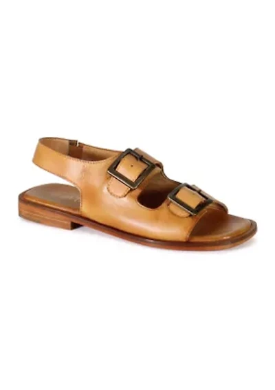Lay Over Buckle Strap Sandals