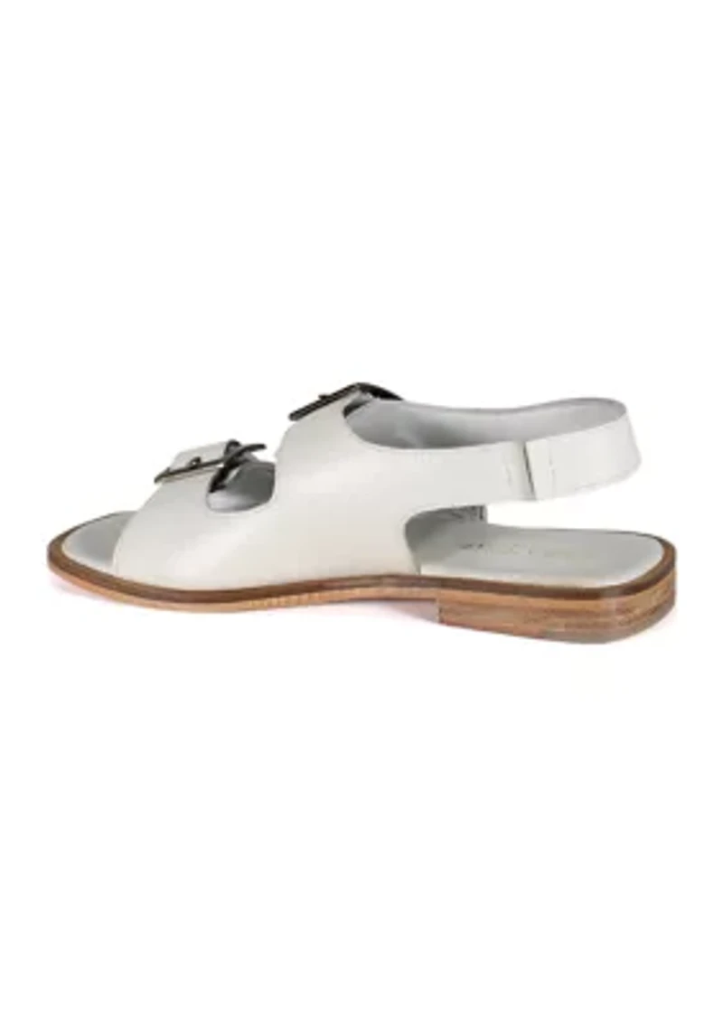 Lay Over Buckle Strap Sandals