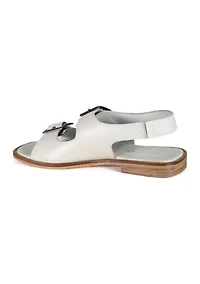 Lay Over Buckle Strap Sandals